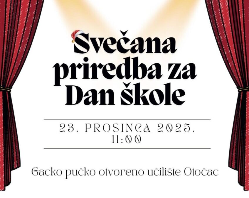 POZIV NA SVEČANU PRIREDBU ZA DAN ŠKOLE