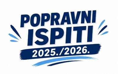 OBAVIJEST O ODRŽAVANJU POPRAVNIH ISPITA